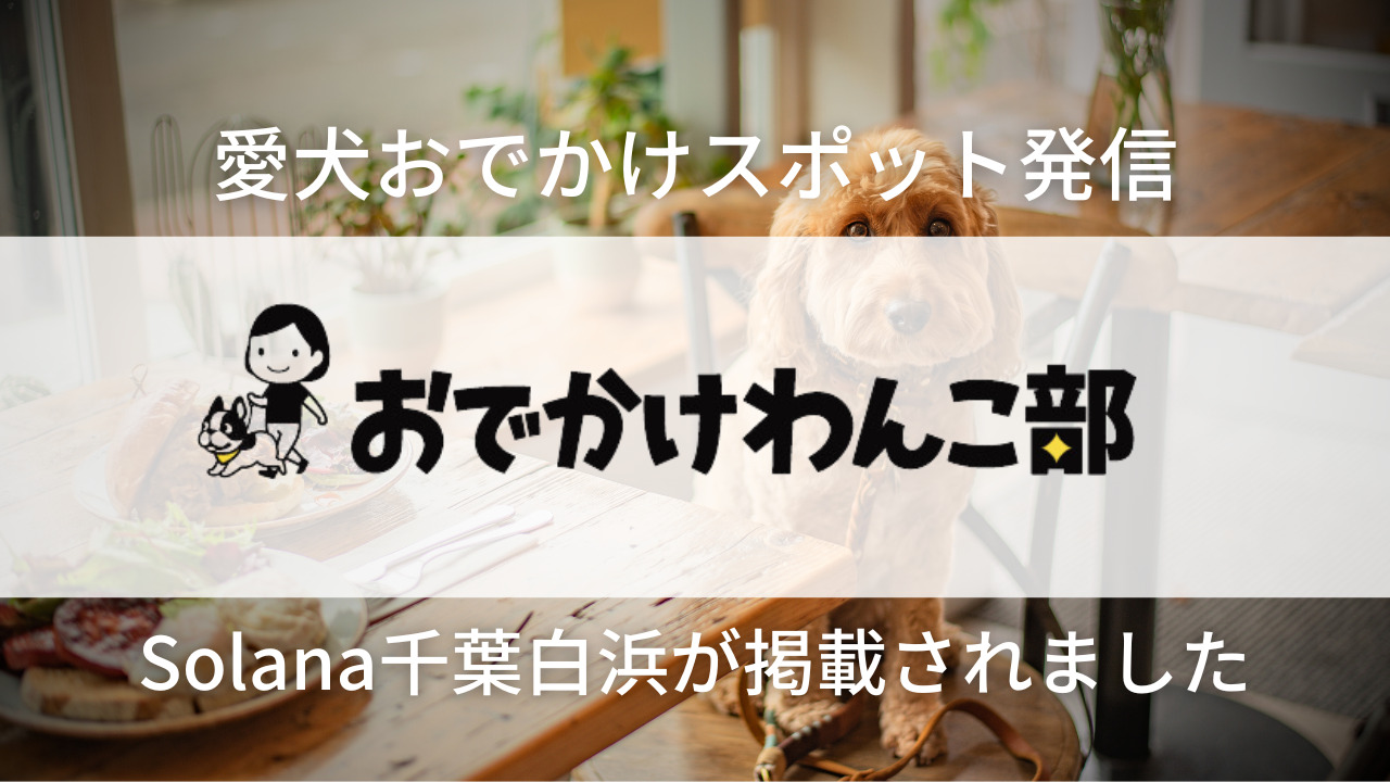 おでかけわんこ部に掲載されました